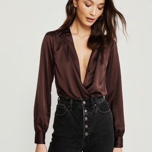 Abercrombie & Fitch Tops - brand new Abercrombie & Fitch satin bodysuit Abercrombie & Fitch Tops - brand new Abercrombie & Fitch satin bodysuit